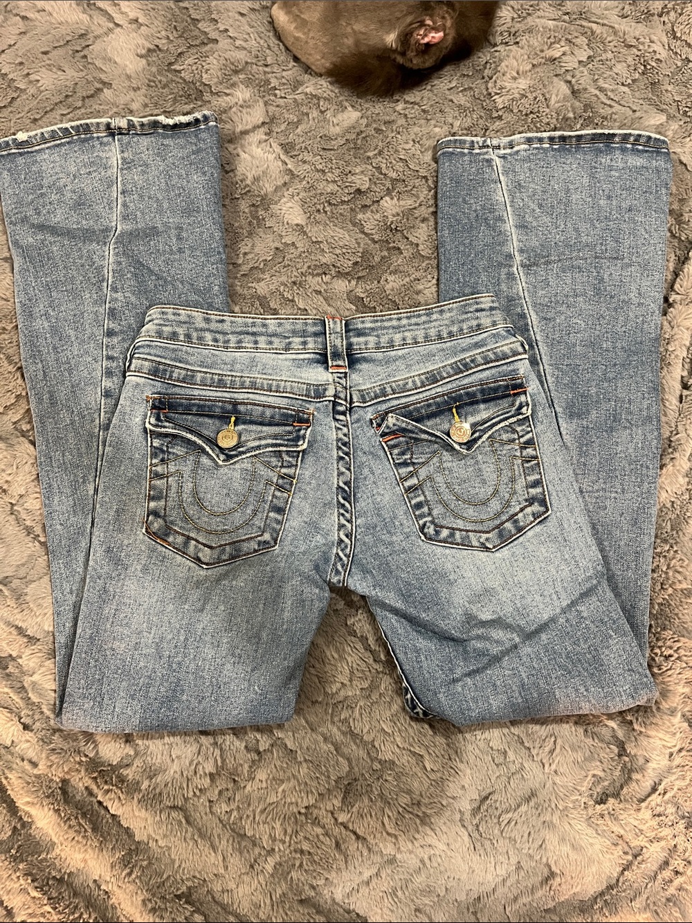 True Religion Women's Bootcut Jeans With holes